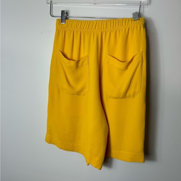 NWT Stella McCartney yellow elastic waist bermuda short size 34 1892 - Picture 4 of 4